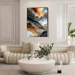 Abstract 2096 Canvas Art 18" x 24" / 45 x 60 cm / Black