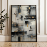 Abstract 2097 Canvas Art 18" x 24" / 45 x 60 cm / Black