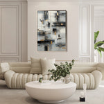 Abstract 2097 Canvas Art 18" x 24" / 45 x 60 cm / Black