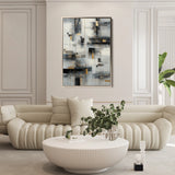 Abstract 2097 Canvas Art 18" x 24" / 45 x 60 cm / Black