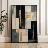 Abstract 2098 Canvas Art 18" x 24" / 45 x 60 cm / Black