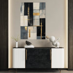 Abstract 2098 Canvas Art 18" x 24" / 45 x 60 cm / Black