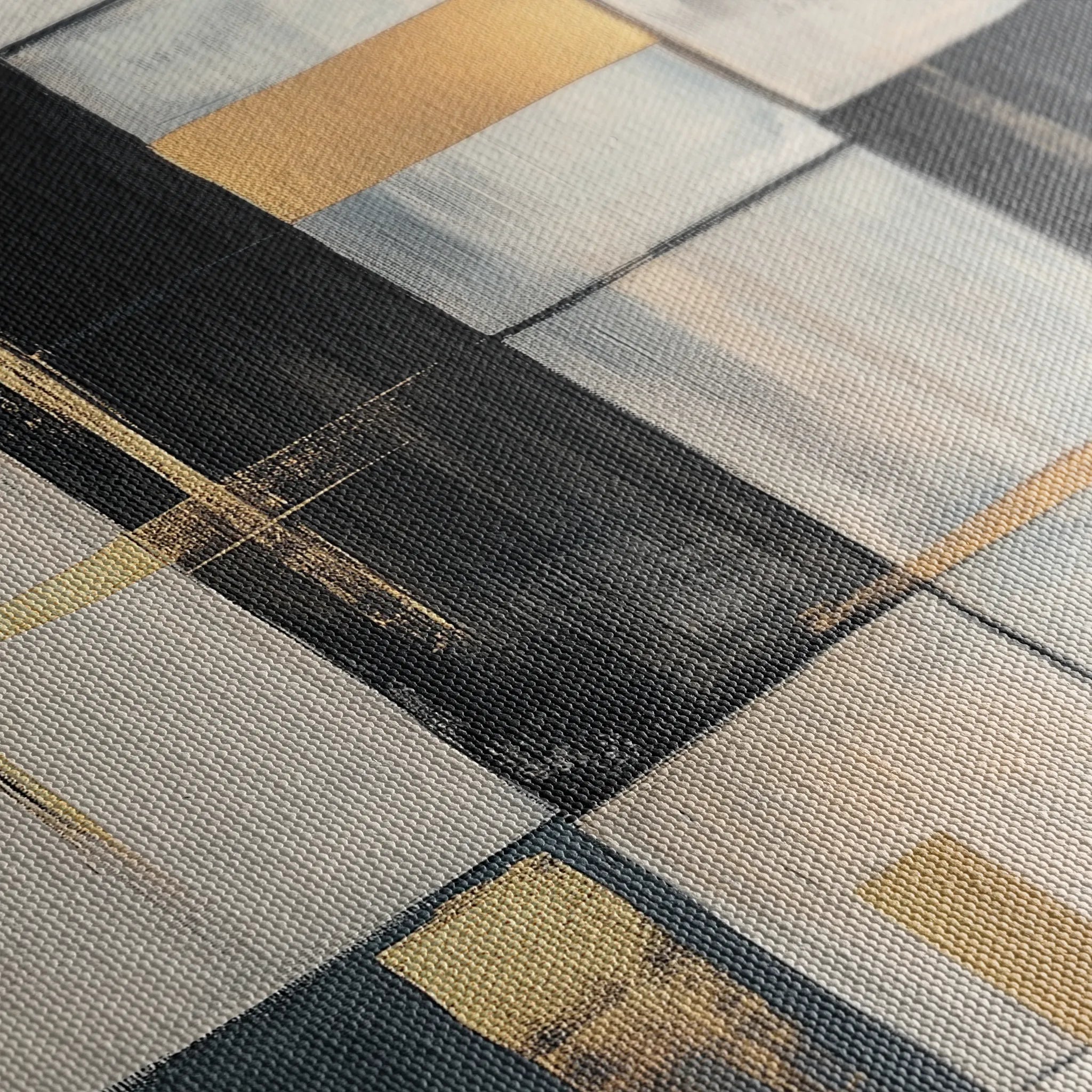 Abstract 2098 Canvas Art 18" x 24" / 45 x 60 cm / Black