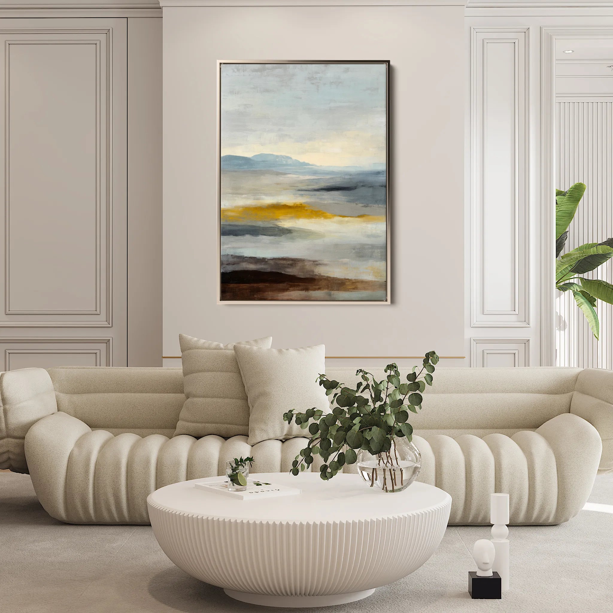 Abstract 2099 Canvas Art 18" x 24" / 45 x 60 cm / Black