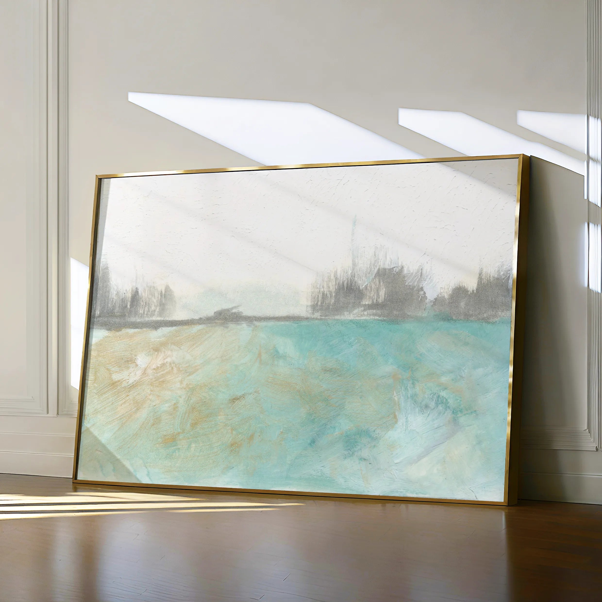 Abstract 210 Canvas Art 18" x 24" / 45 x 60 cm / Black