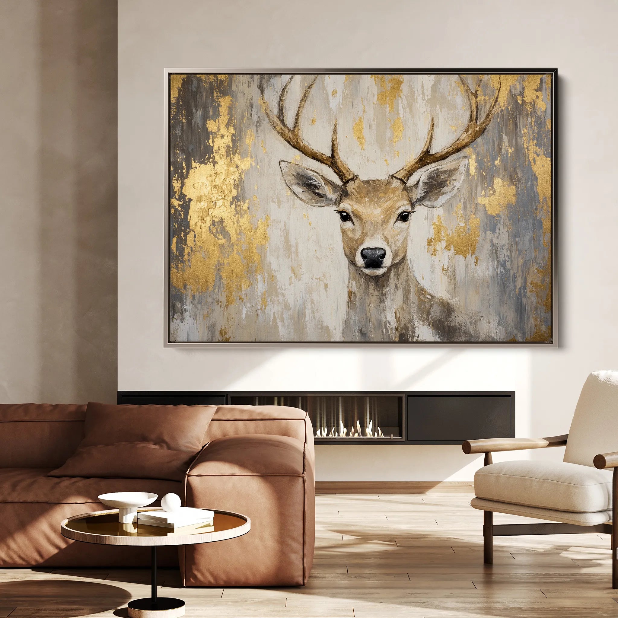 Animals 210 Canvas Art 18" x 24" / 45 x 60 cm / Black