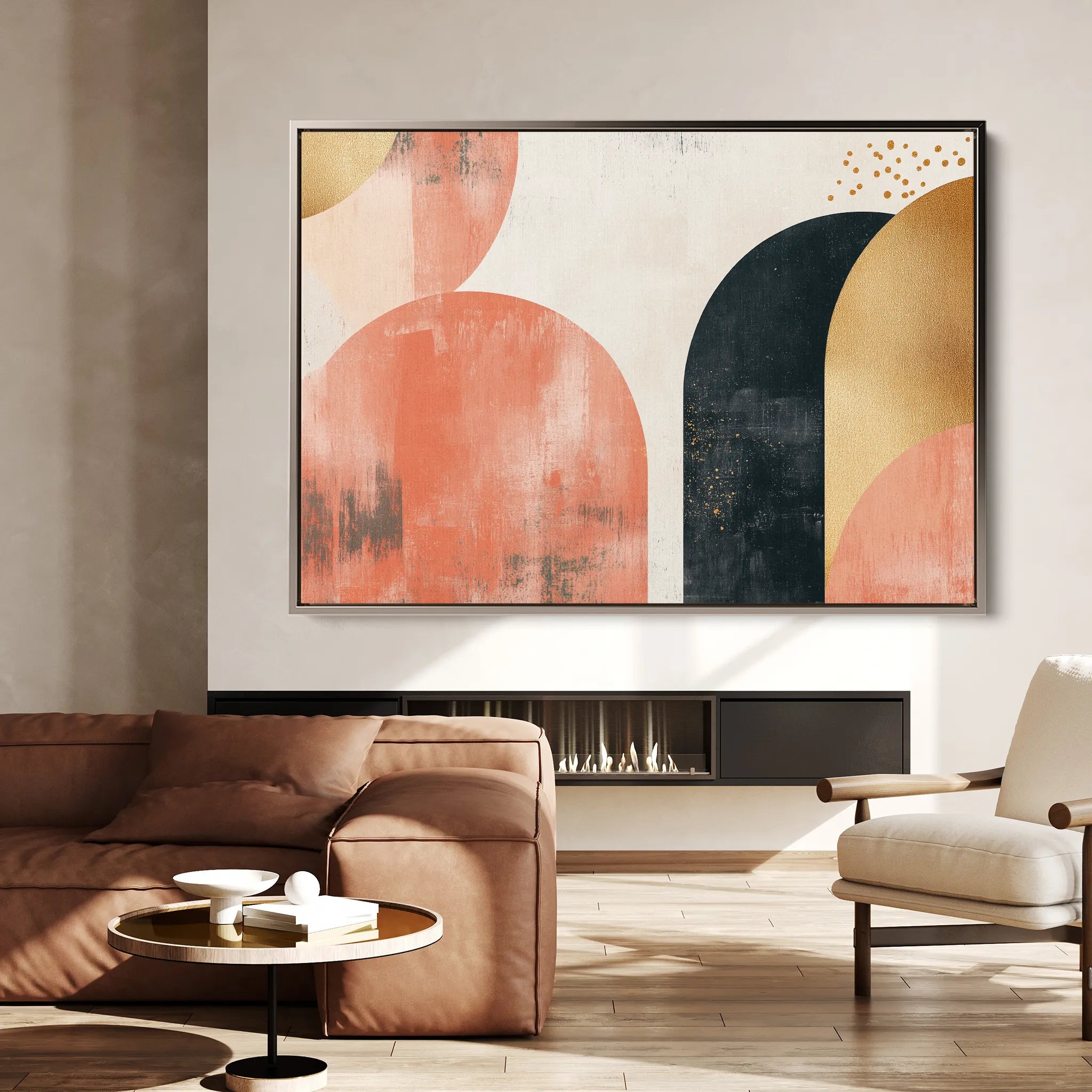 Boho 210 Canvas Art 18" x 24" / 45 x 60 cm / Black