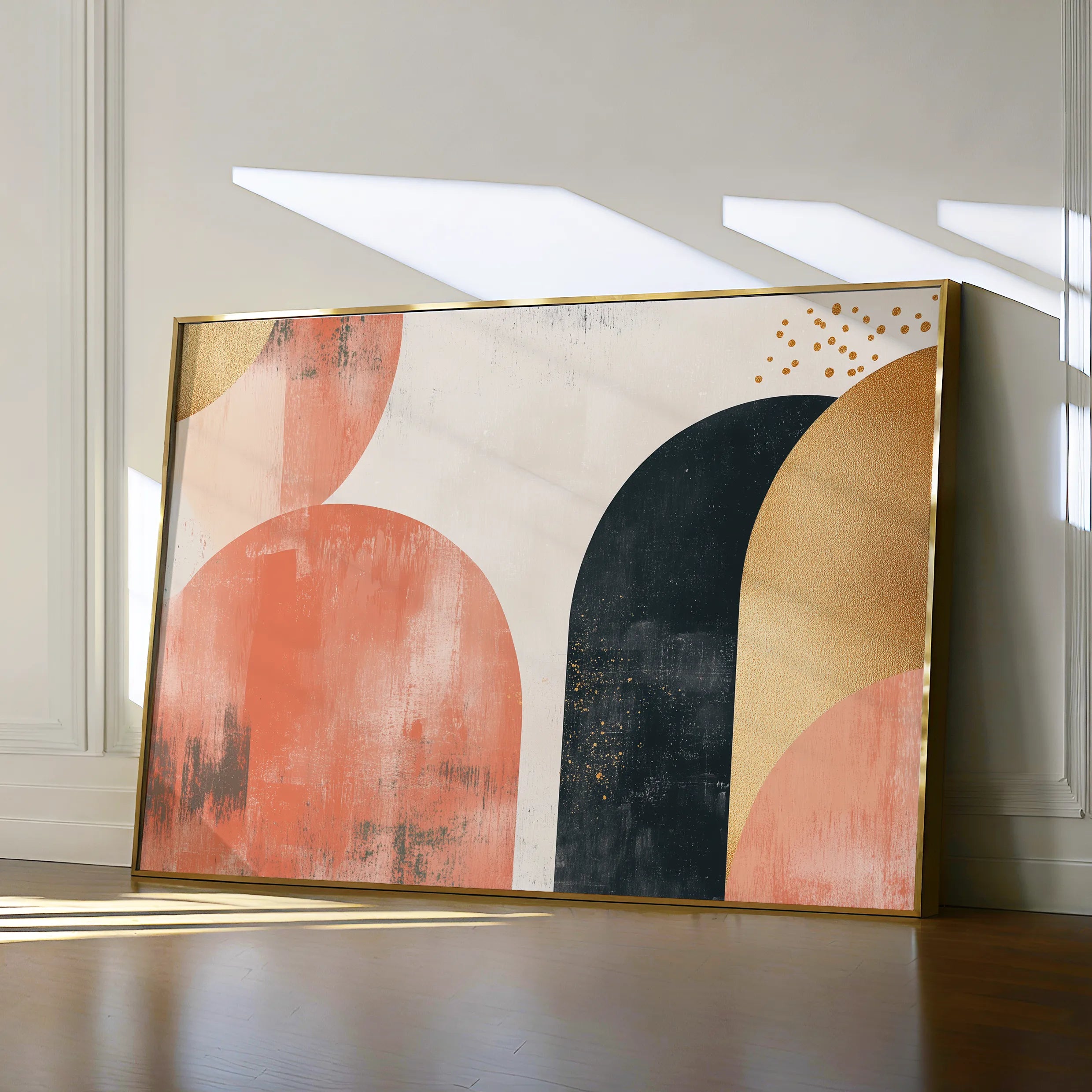 Boho 210 Canvas Art 18" x 24" / 45 x 60 cm / Black