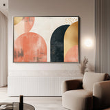 Boho 210 Canvas Art 18" x 24" / 45 x 60 cm / Black