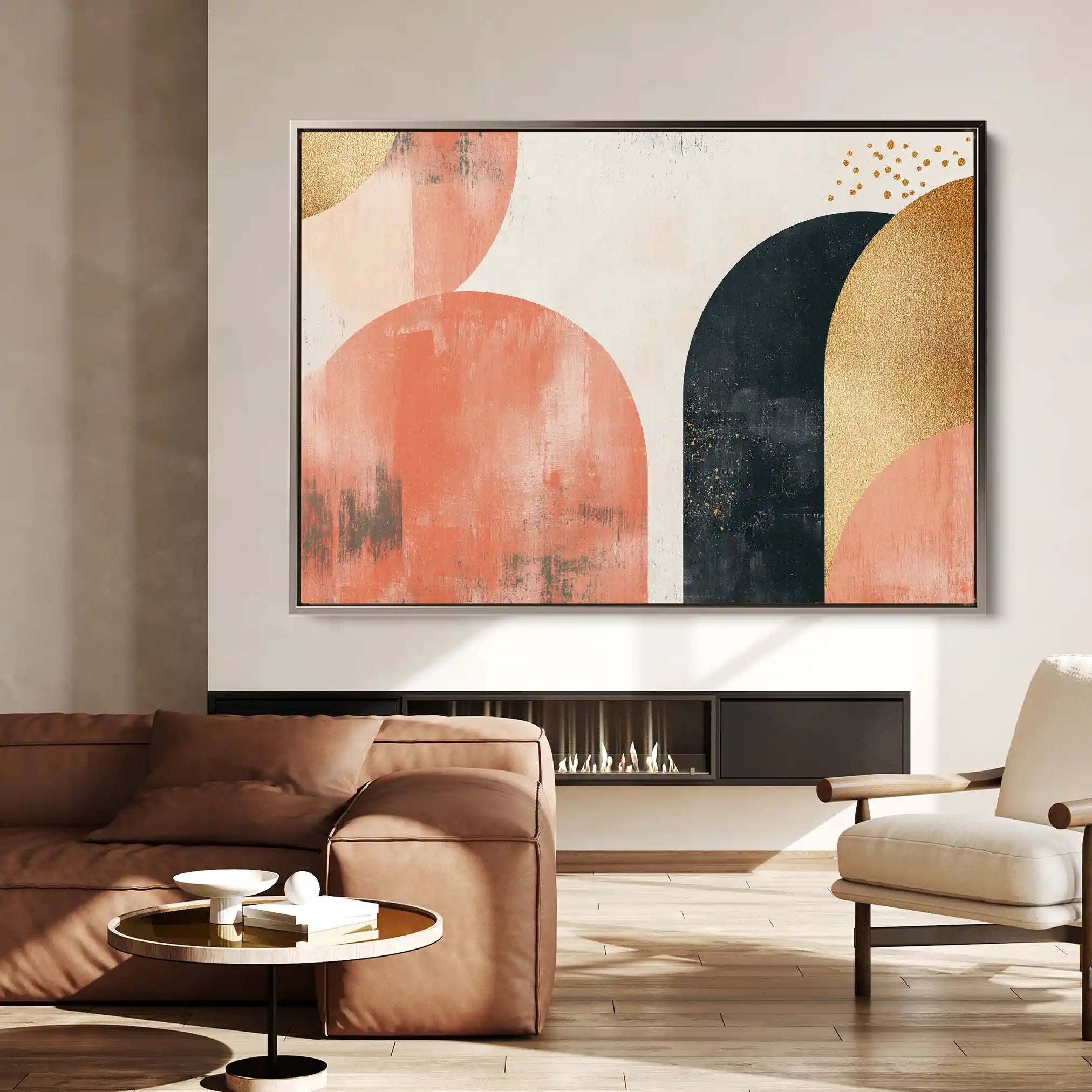 Boho 210 Canvas Art 60 x 40 cm / Black