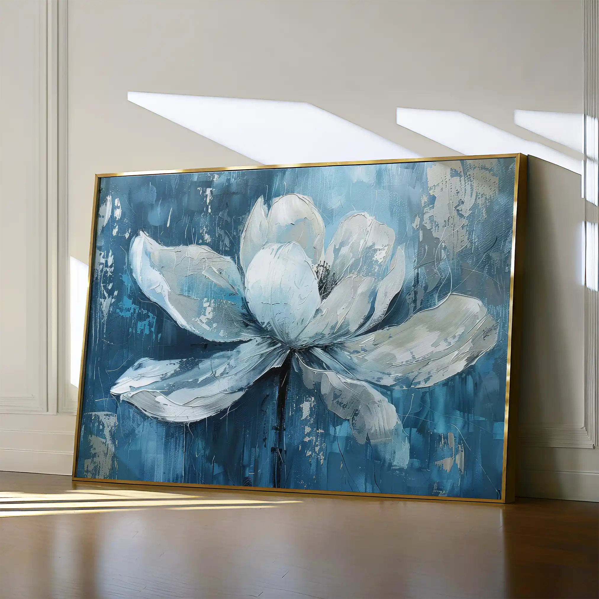 Floral 210 Canvas Art 60 x 40 cm / Black