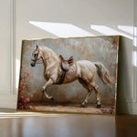Horses 210 Canvas Art 18" x 24" / 45 x 60 cm / Black