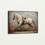 Horses 210 Canvas Art 18" x 24" / 45 x 60 cm / Black