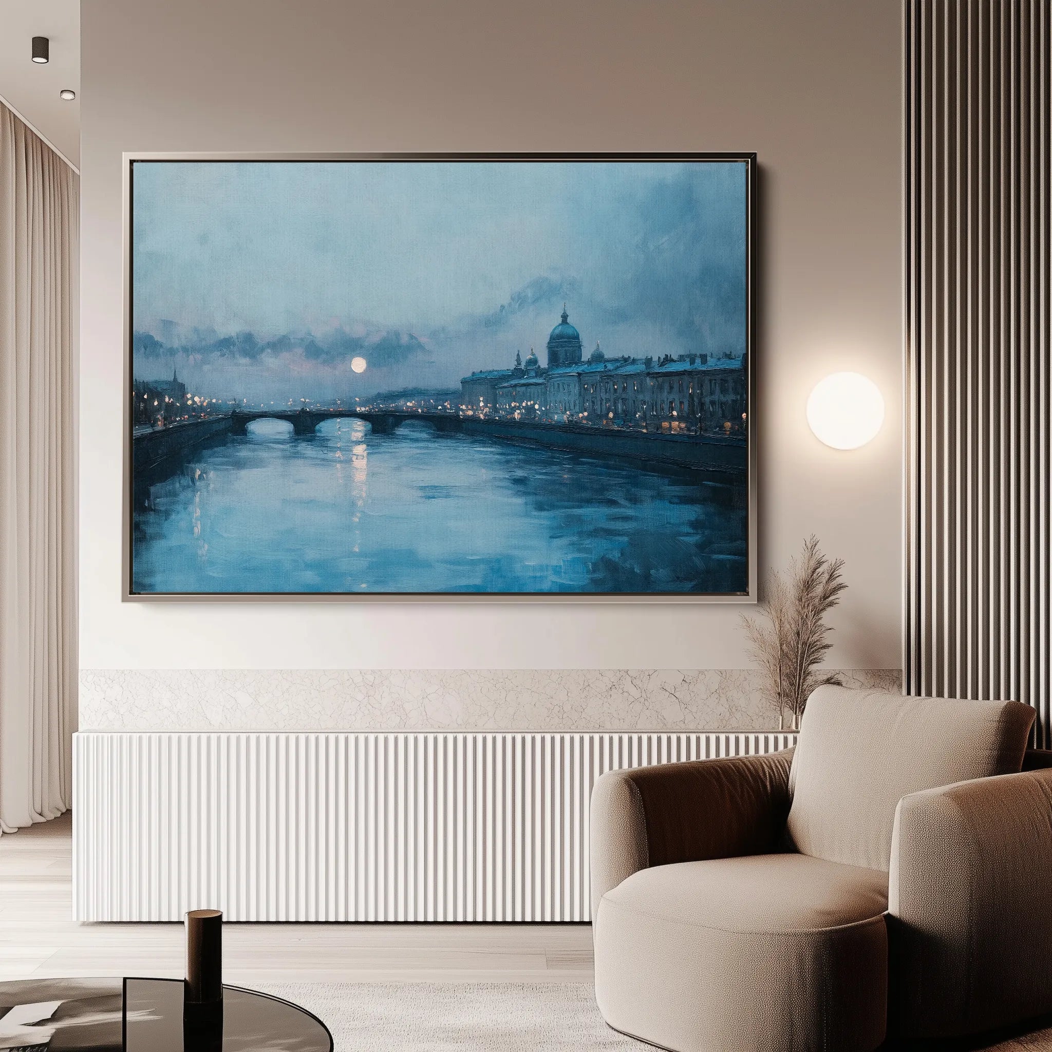 Landscape 210 Canvas Art 18" x 24" / 45 x 60 cm / Black