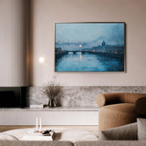 Landscape 210 Canvas Art 18" x 24" / 45 x 60 cm / Black