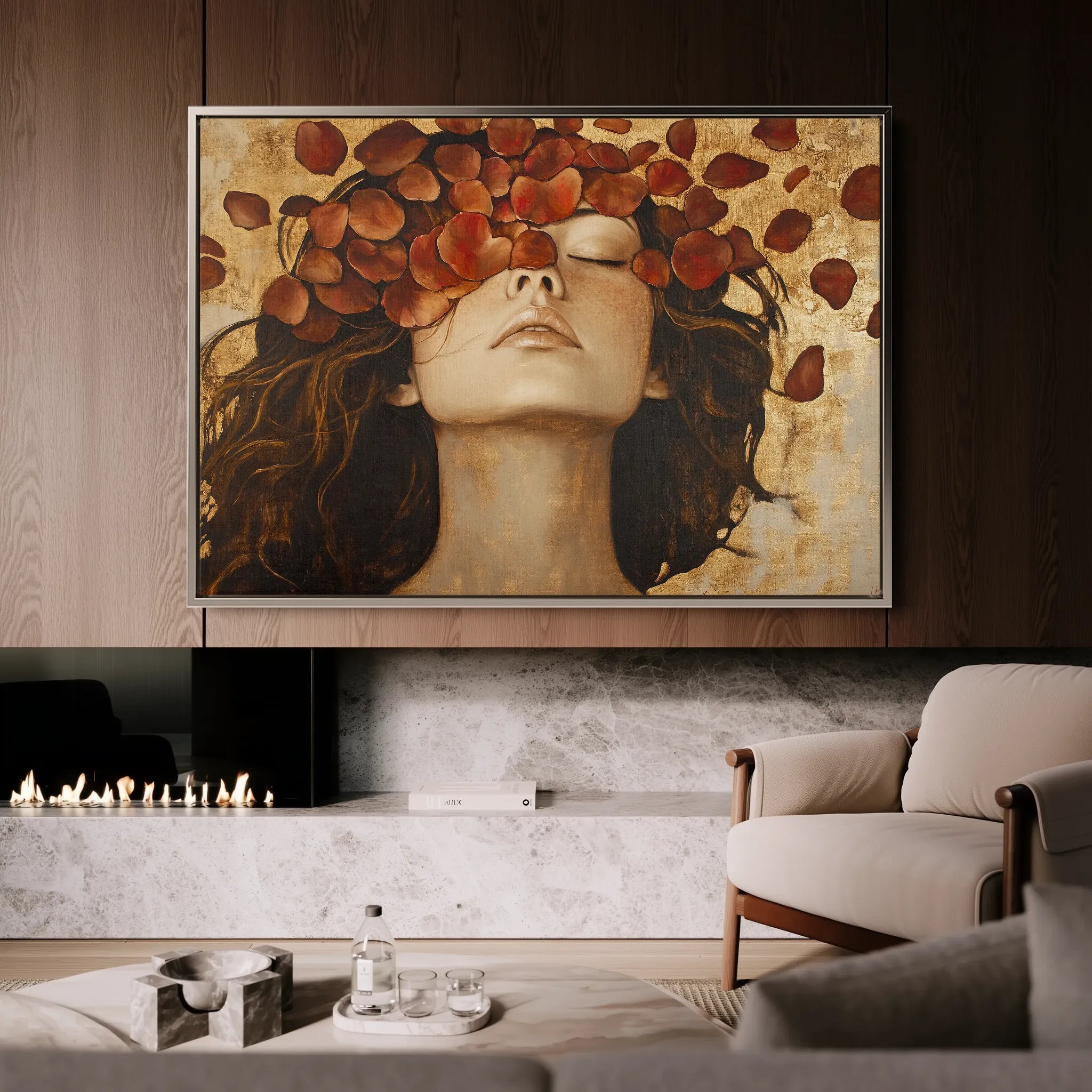 Portrait 210 Canvas Art 18" x 24" / 45 x 60 cm / Black