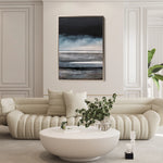 Abstract 2100 Canvas Art 18" x 24" / 45 x 60 cm / Black