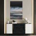 Abstract 2100 Canvas Art 18" x 24" / 45 x 60 cm / Black