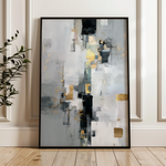 Abstract 2101 Canvas Art 18" x 24" / 45 x 60 cm / Black