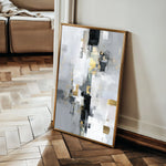 Abstract 2101 Canvas Art 18" x 24" / 45 x 60 cm / Black