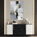 Abstract 2101 Canvas Art 18" x 24" / 45 x 60 cm / Black