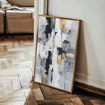 Abstract 2102 Canvas Art 18" x 24" / 45 x 60 cm / Black