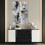Abstract 2102 Canvas Art 18" x 24" / 45 x 60 cm / Black