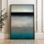 Abstract 2104 Canvas Art 18" x 24" / 45 x 60 cm / Black
