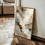 Abstract 2107 Canvas Art 18" x 24" / 45 x 60 cm / Black