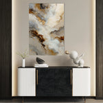 Abstract 2107 Canvas Art 18" x 24" / 45 x 60 cm / Black