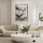 Abstract 2108 Canvas Art 18" x 24" / 45 x 60 cm / Black