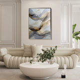 Abstract 2108 Canvas Art 18" x 24" / 45 x 60 cm / Black