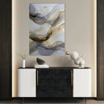 Abstract 2108 Canvas Art 18" x 24" / 45 x 60 cm / Black