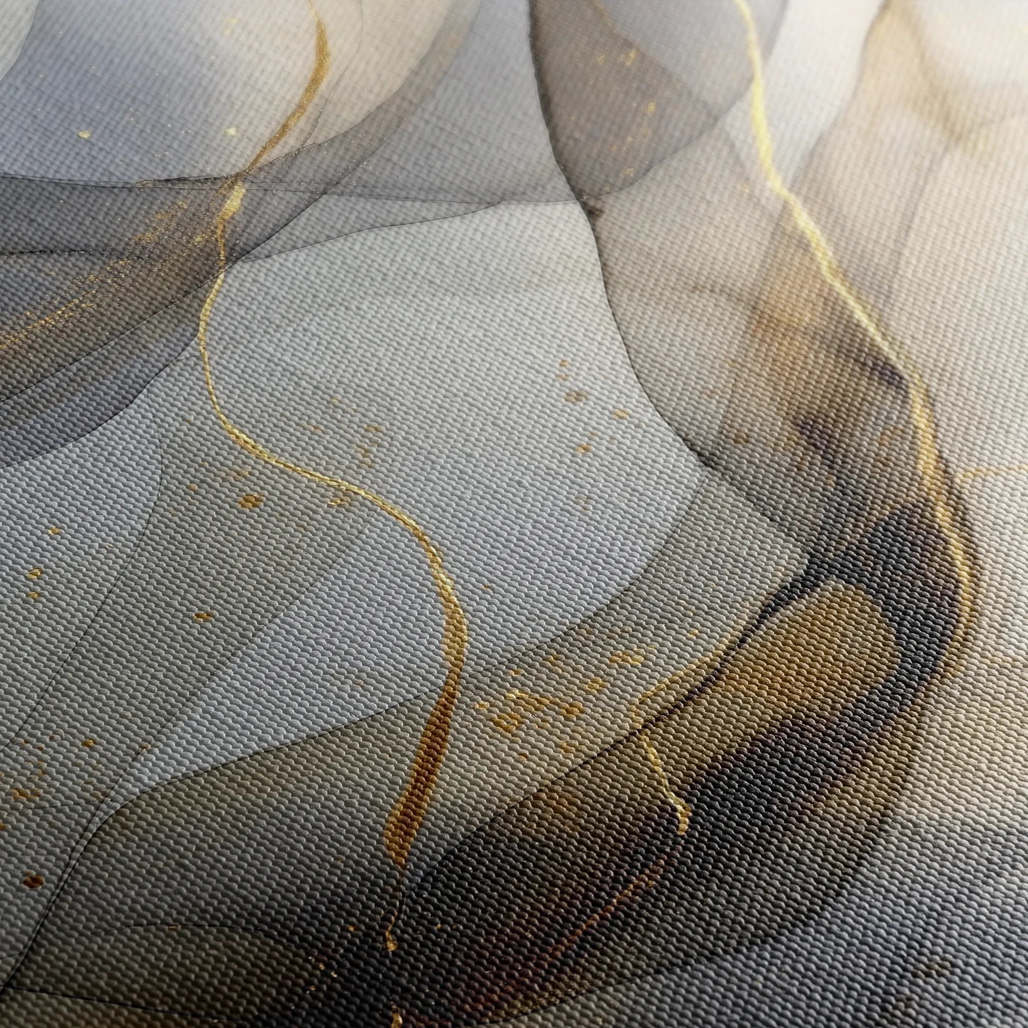 Abstract 2108 Canvas Art 18" x 24" / 45 x 60 cm / Black