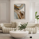 Abstract 2109 Canvas Art 18" x 24" / 45 x 60 cm / Black