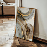 Abstract 2109 Canvas Art 18" x 24" / 45 x 60 cm / Black