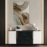 Abstract 2109 Canvas Art 18" x 24" / 45 x 60 cm / Black