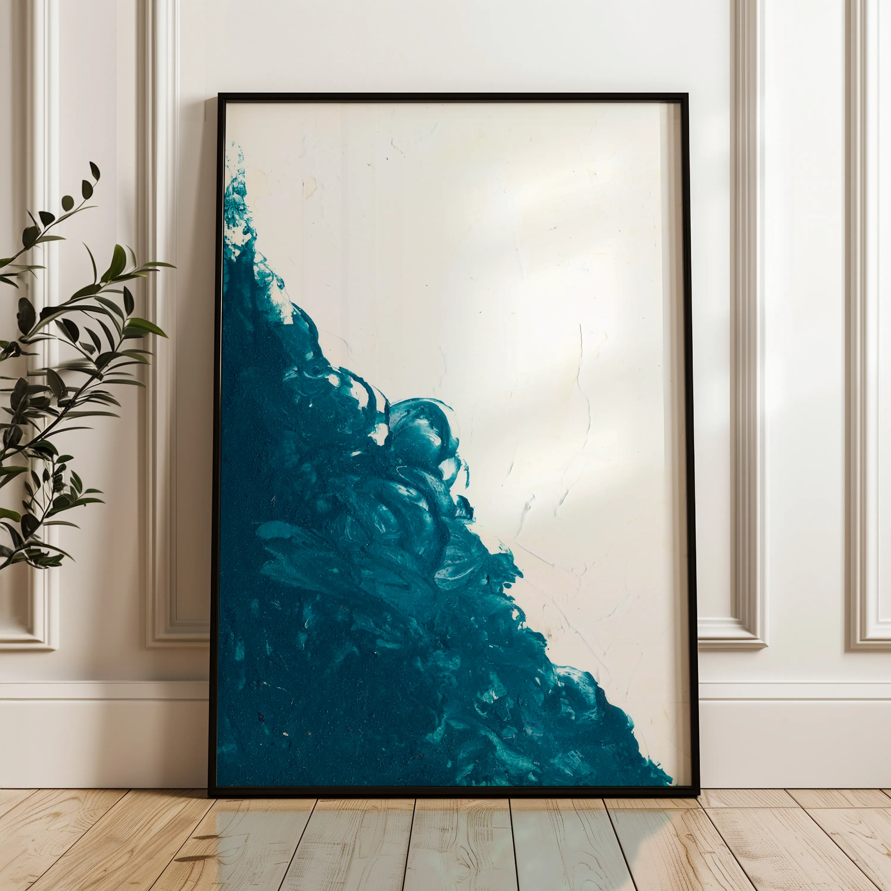 Abstract 211 Canvas Art 18" x 24" / 45 x 60 cm / Black