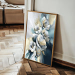 Floral 211 Canvas Art 18" x 24" / 45 x 60 cm / Black