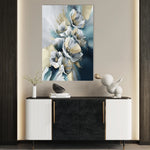 Floral 211 Canvas Art 18" x 24" / 45 x 60 cm / Black