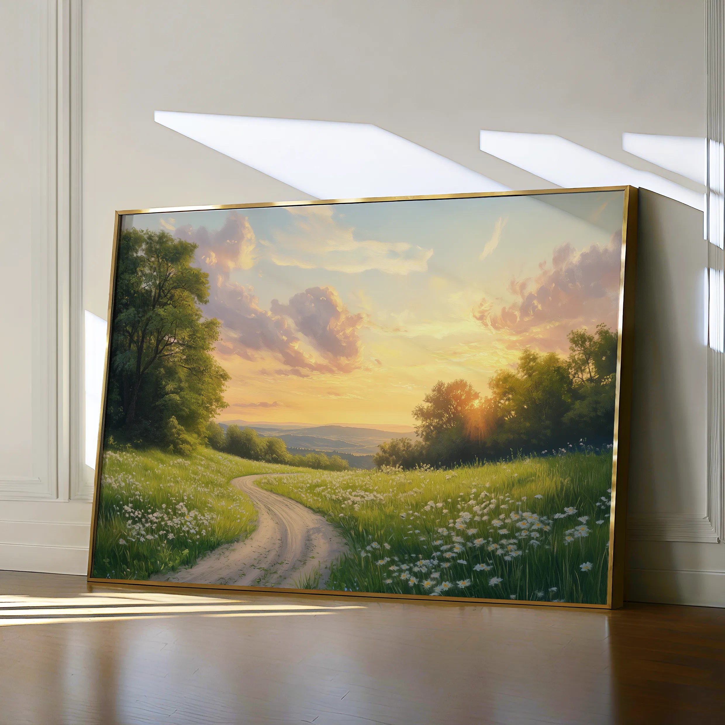Landscape 211 Canvas Art 18" x 24" / 45 x 60 cm / Black