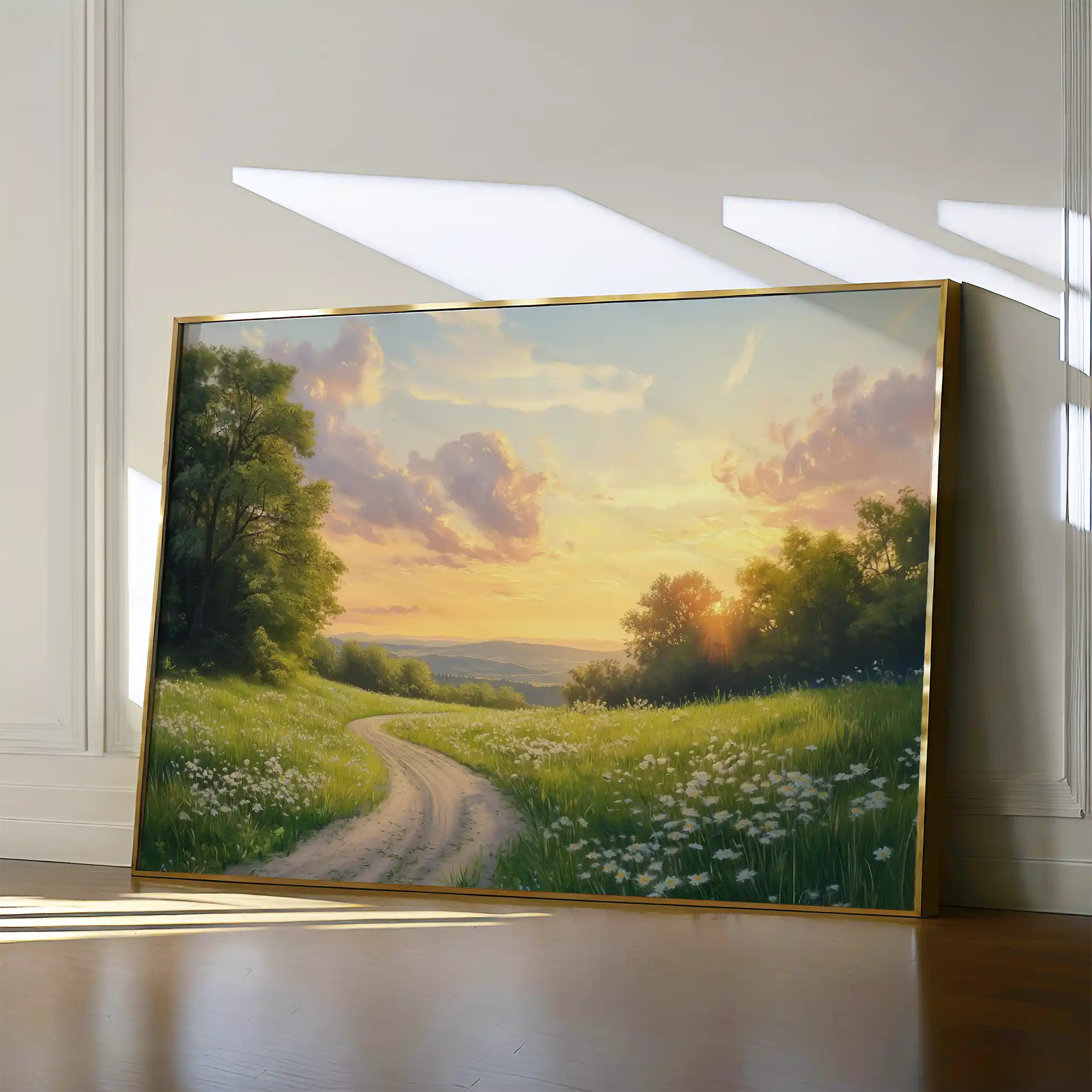 Landscape 211 Canvas Art 60 x 40 cm / Black