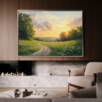Landscape 211 Canvas Art 60 x 40 cm / Black