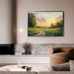 Landscape 211 Canvas Art 60 x 40 cm / Black