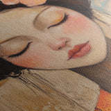 Portrait 211 Canvas Art 18" x 24" / 45 x 60 cm / Black