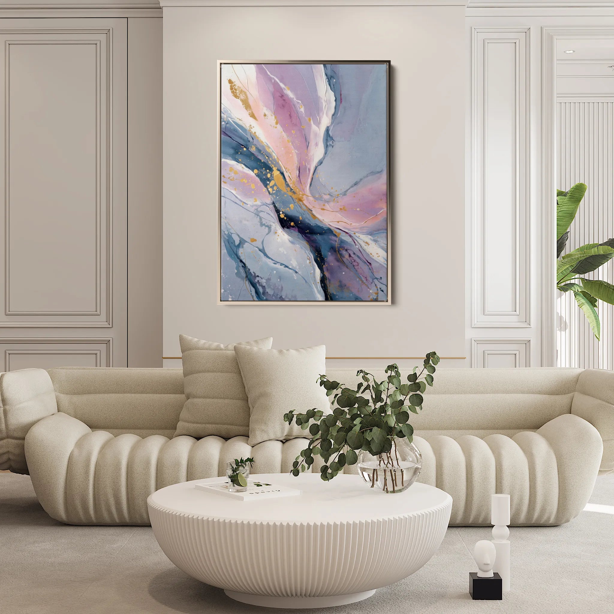 Abstract 2110 Canvas Art 18" x 24" / 45 x 60 cm / Black