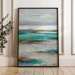 Abstract 2113 Canvas Art 18" x 24" / 45 x 60 cm / Black