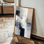 Abstract 2114 Canvas Art 18" x 24" / 45 x 60 cm / Black