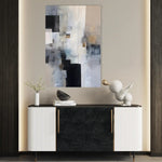 Abstract 2114 Canvas Art 60 x 40 cm / Black