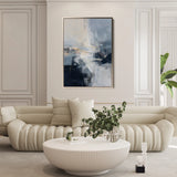 Abstract 2115 Canvas Art 18" x 24" / 45 x 60 cm / Black
